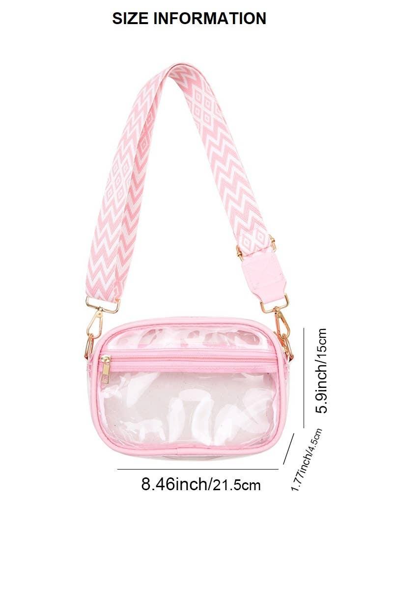 42POPS - 0326 Stadium Events Clear Crossbody Bag SI-26444