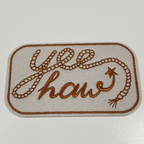 TEELUX - 3" Yee Haw -  Embroidered Hat Patch