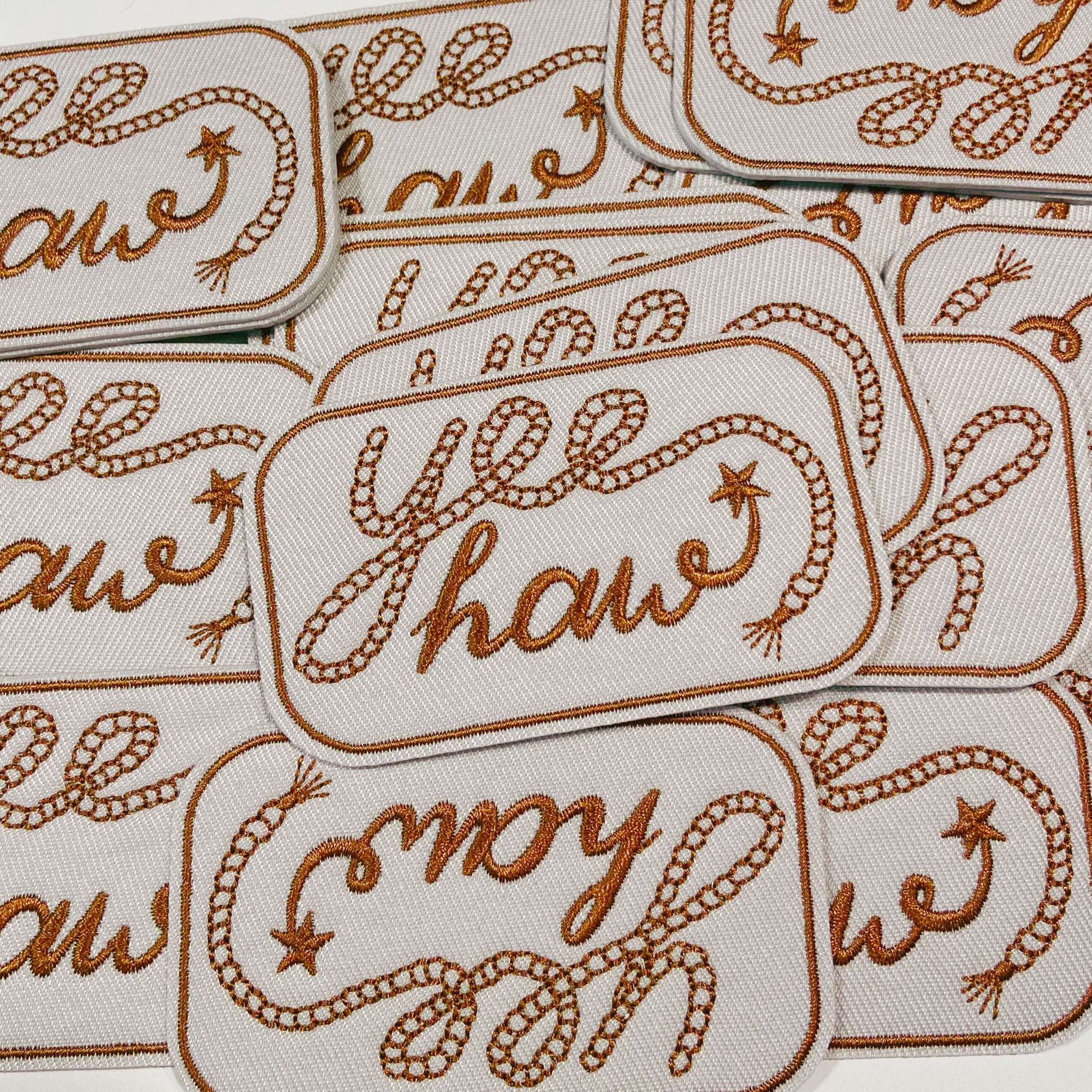 TEELUX - 3" Yee Haw -  Embroidered Hat Patch