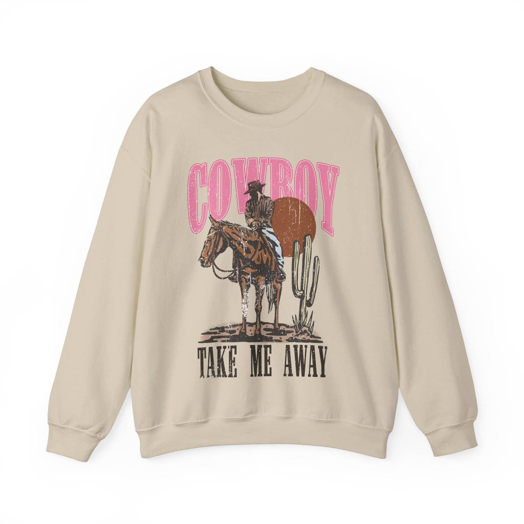 TheKingShirt - Girly Western Sweatshirt, Coastal Cowgirl Cactus Design