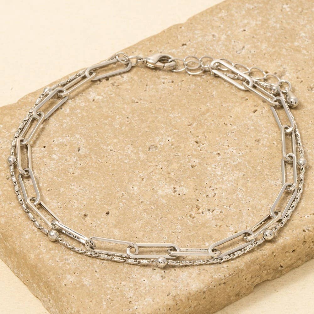 Anarchy Street - Mixed Layered Dainty Chain Bracelet