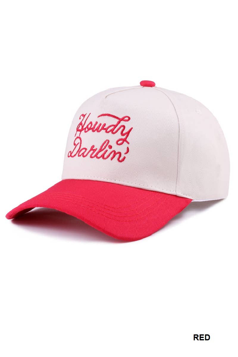 42POPS - 1014 Howdy Darlin Two Tone Canvas Cotton Cap SI-27998