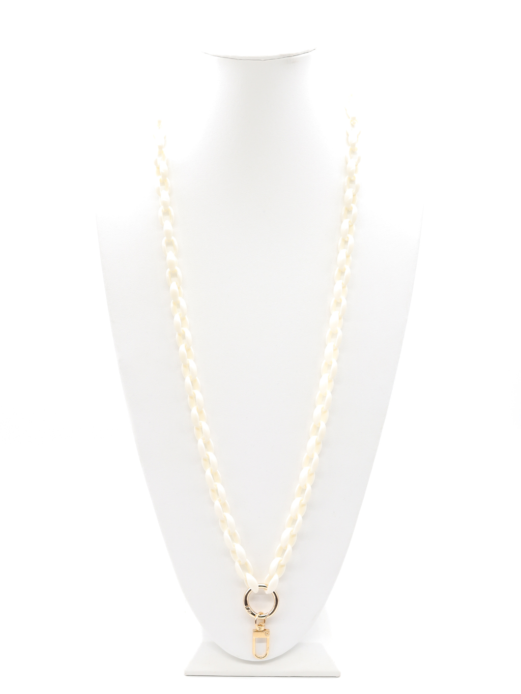 The Charm Bar Company - White Lanyard Charm Necklace