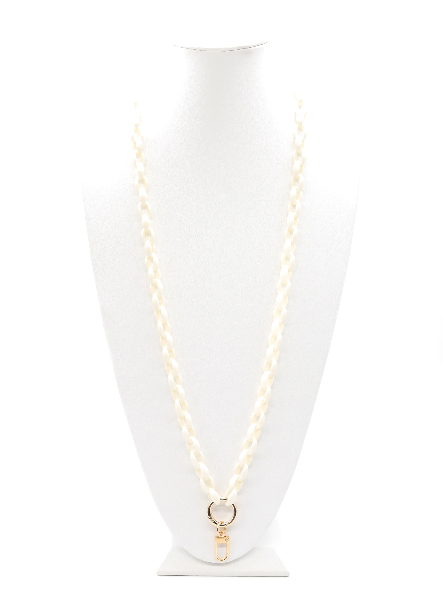 The Charm Bar Company - White Lanyard Charm Necklace