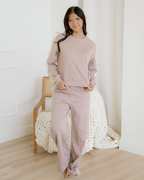 Varsity Pullover Wide Leg Pants 2pcs Outfit