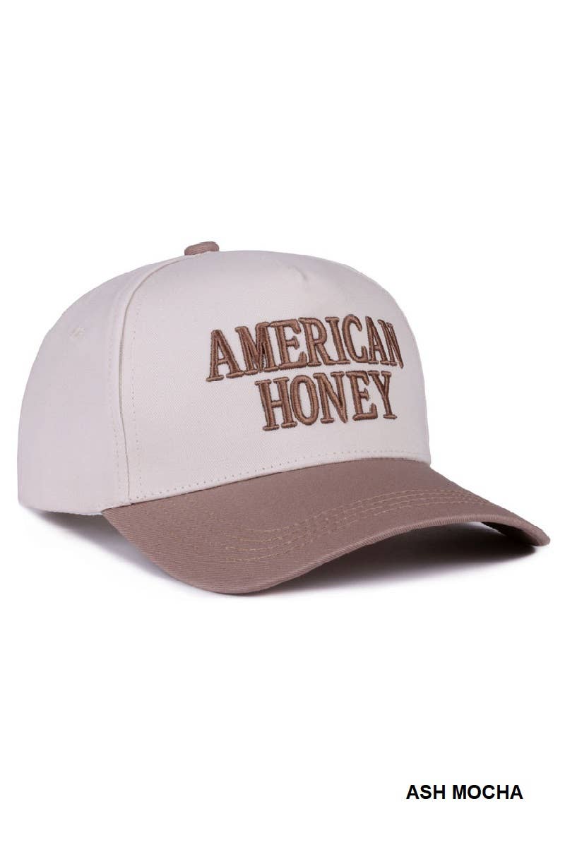 42POPS - 0806 American Honey Two Tone Canvas Cotton Cap SI-28547