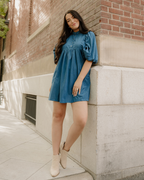 Sutton Corduroy Dress - Teal