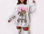 TheKingShirt - Girly Western Sweatshirt, Coastal Cowgirl Cactus Design