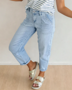 Calla High Rise Relaxed Patch Pocket Jeans