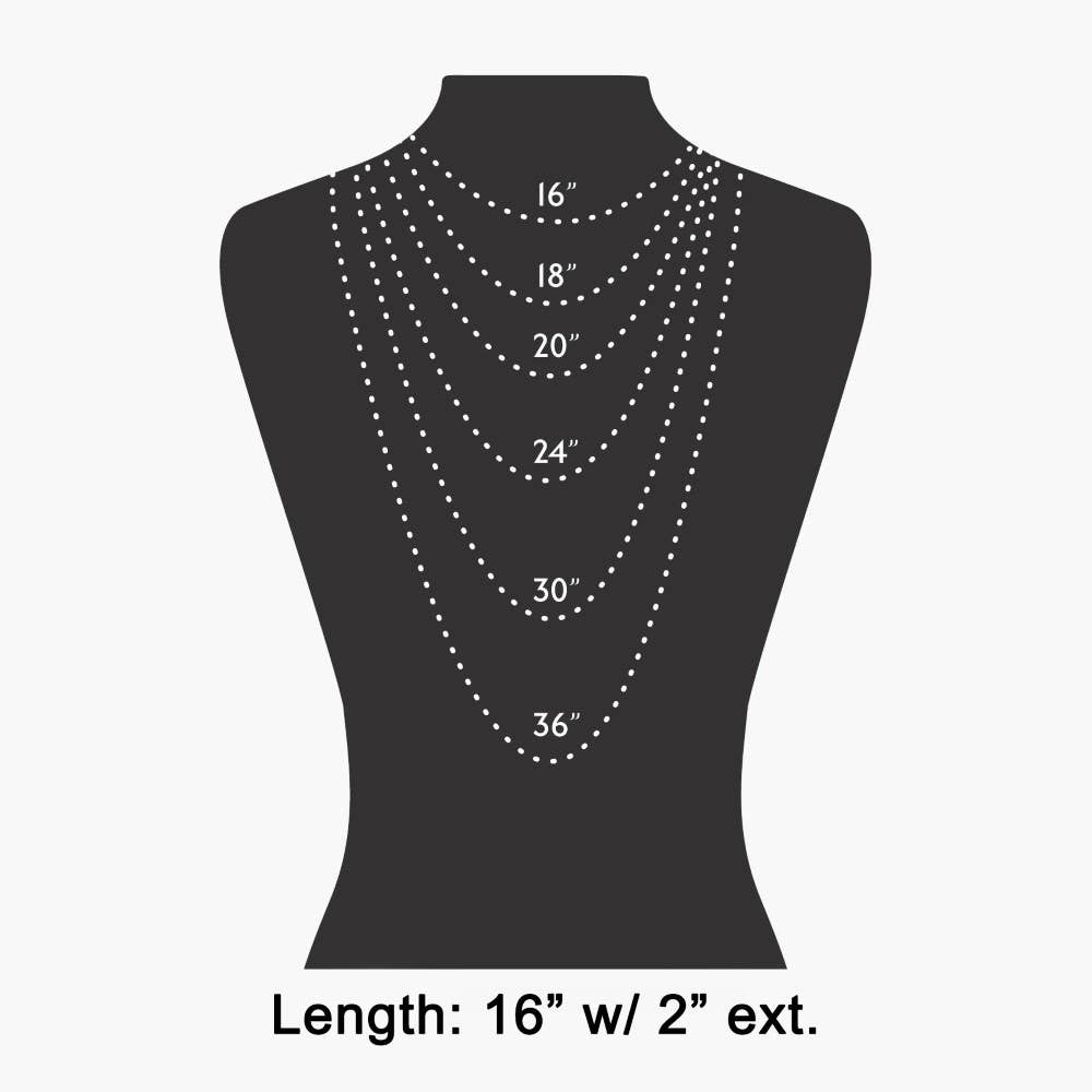 Anarchy Street - Multi-Charm Heart & Cross Paperclip Chain Necklace