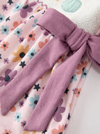 Halloween Thanksgiving Pumpkin Floral Bow Bloomer Set