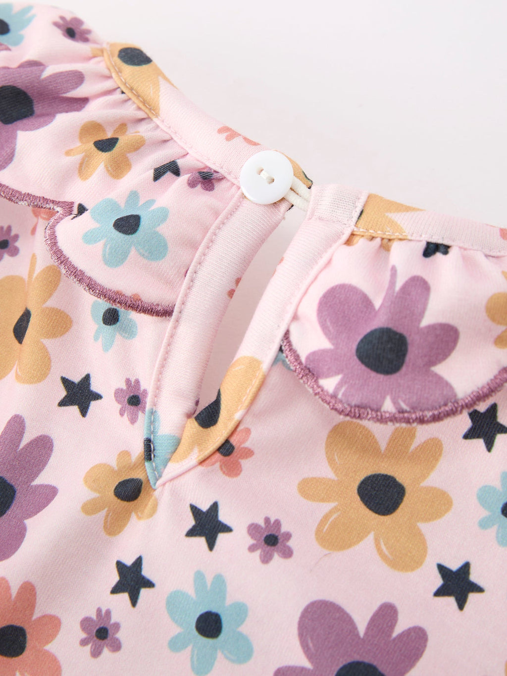 Halloween Thanksgiving Pumpkin Floral Bow Girls Dress