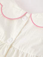 Pink Cross Bishop Christening Girls Dress