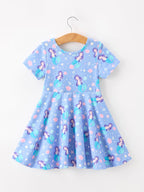 Ocean Fantasy Twirl Girls Dress