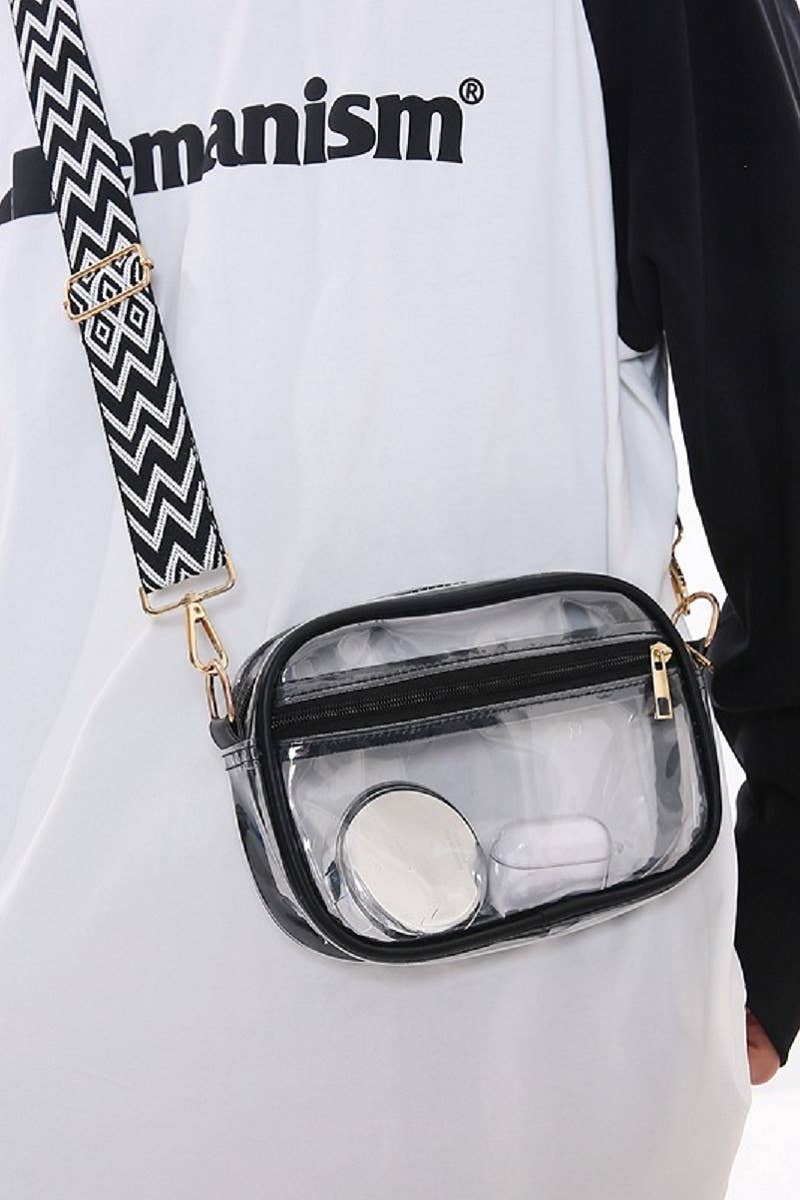42POPS - 0326 Stadium Events Clear Crossbody Bag SI-26444