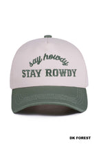 42POPS - 1028 Say Howdy Stay Rowdy Two Tone Canvas Cotton Cap SI-28991