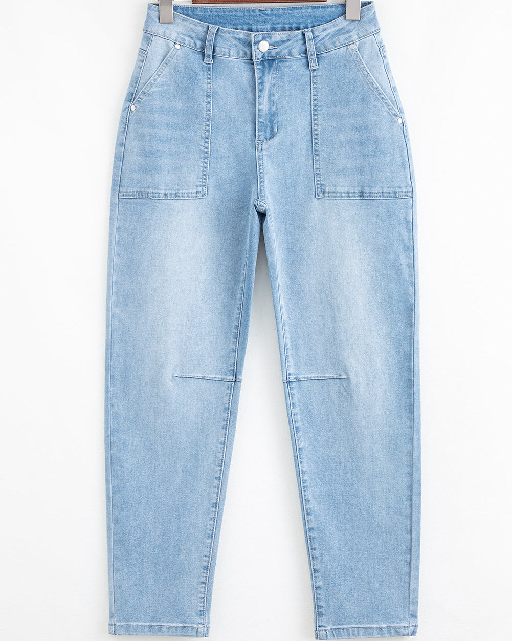 Calla High Rise Relaxed Patch Pocket Jeans