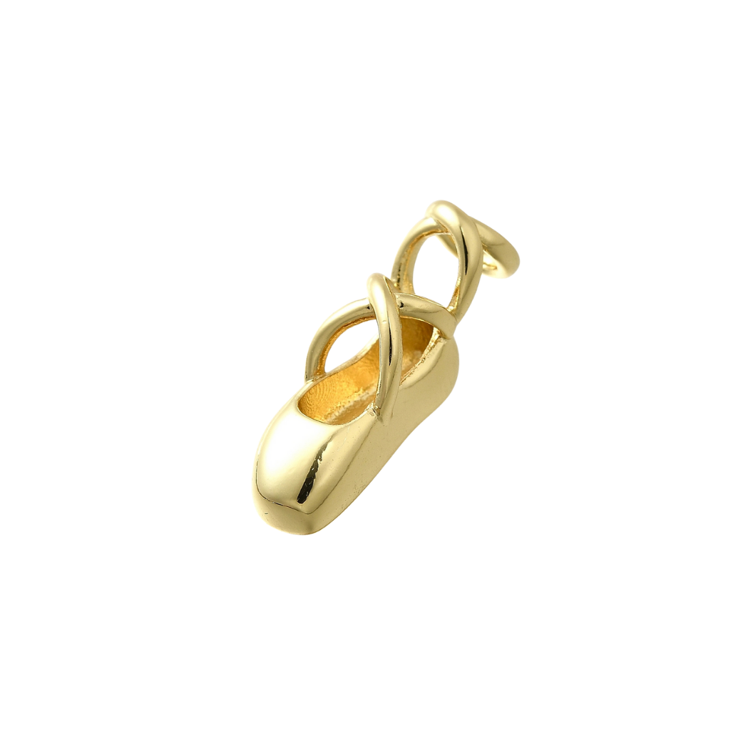 The Charm Bar Company - Gold Ballerina Slipper Charm