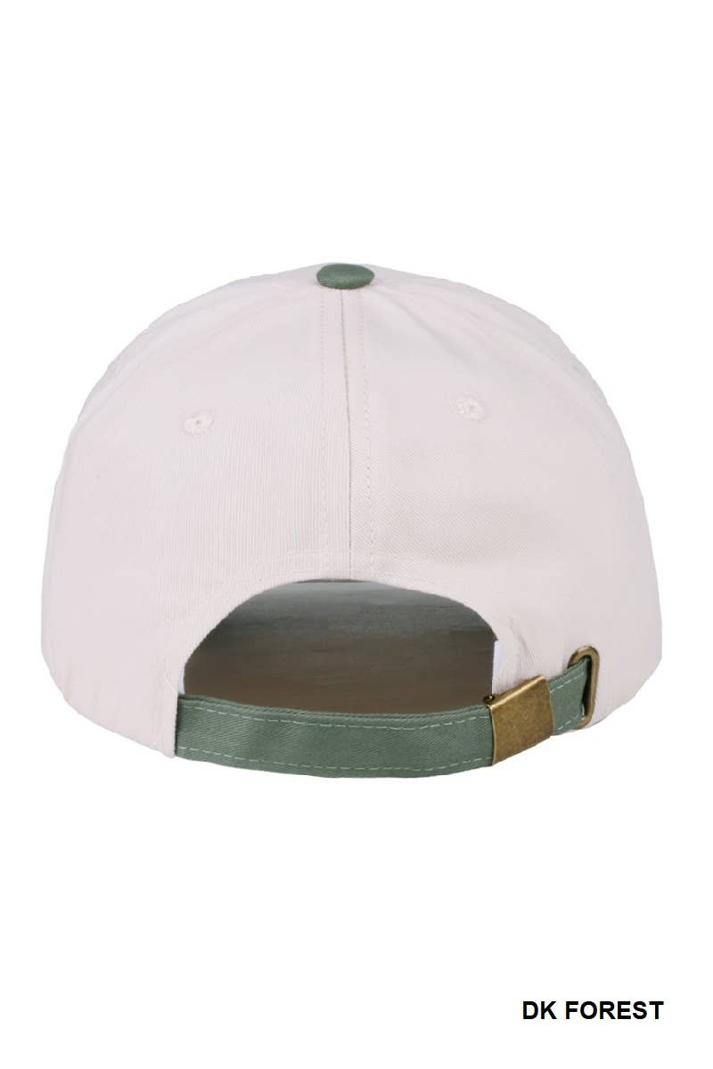 42POPS - 0806 American Honey Two Tone Canvas Cotton Cap SI-28547