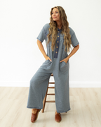 Eddie Pocket Short Sleeve Jumpsuit