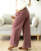 Teagan Raw Hem Pants - Wild Ginger