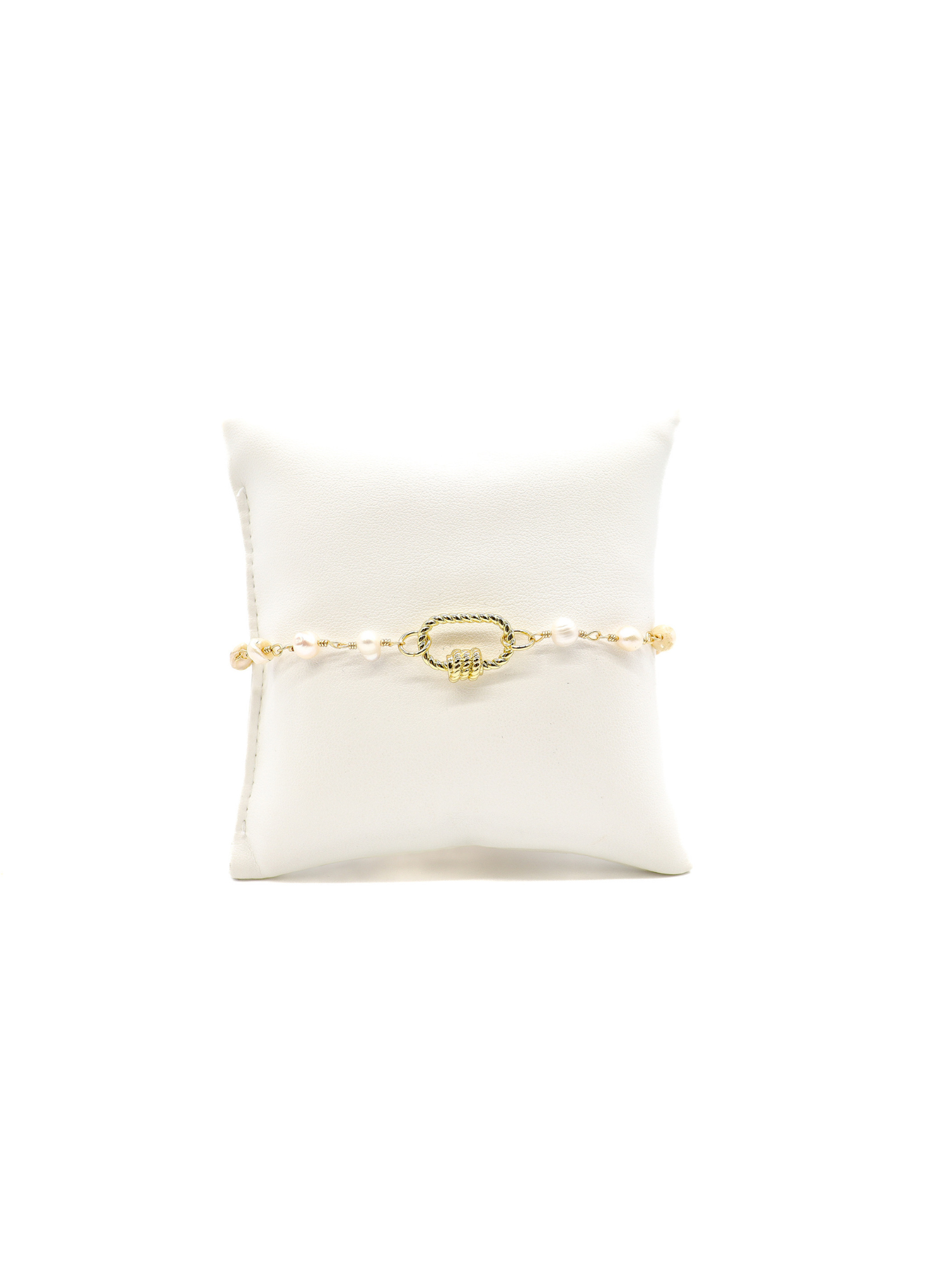 The Charm Bar Company - Gold Beth Bracelet with Small Bella Carabiner