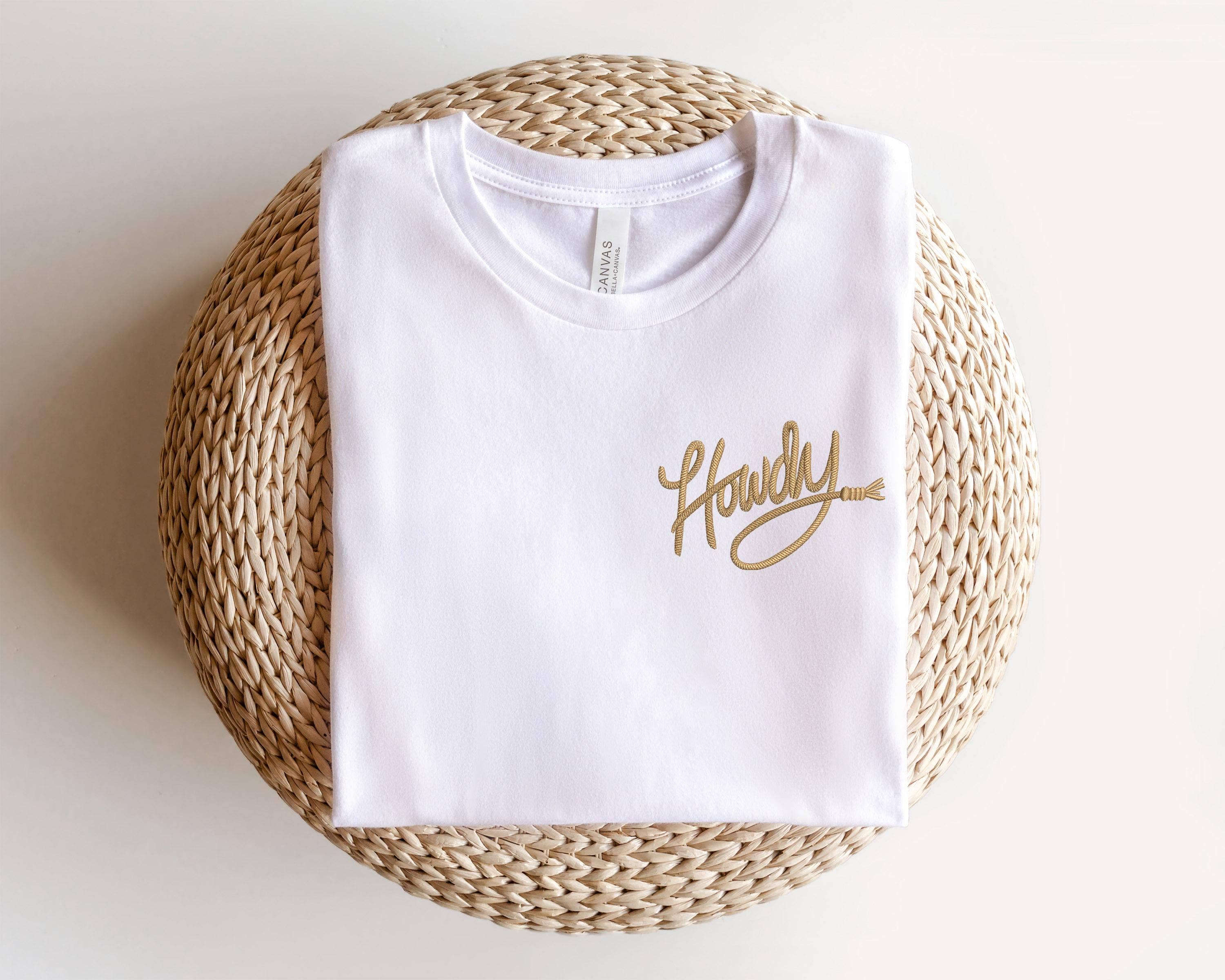 TheKingShirt - Howdy Embroidered Oversized Western Tee