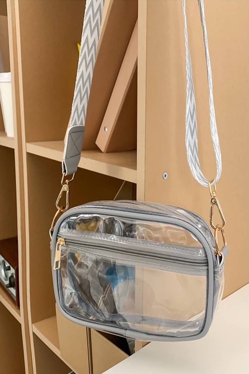 42POPS - 0326 Stadium Events Clear Crossbody Bag SI-26444