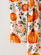 Girls FALL Pumpkin Print Long Sleeve Dress