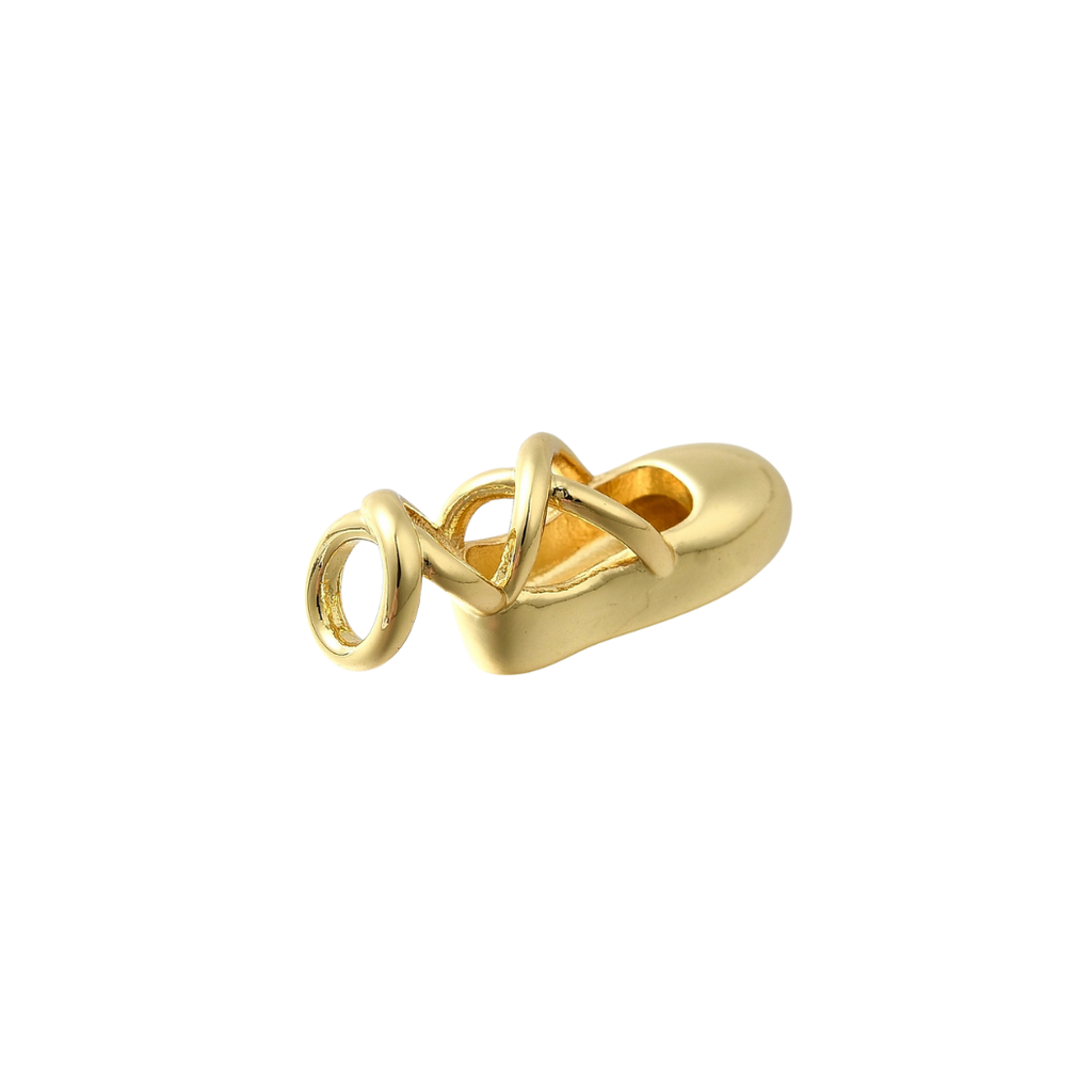 The Charm Bar Company - Gold Ballerina Slipper Charm