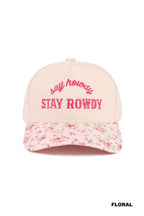 42POPS - 1028 Say Howdy Stay Rowdy Two Tone Canvas Cotton Cap SI-28991