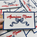 TEELUX - American Mama or American Mini  -  Embroidered hat Patch