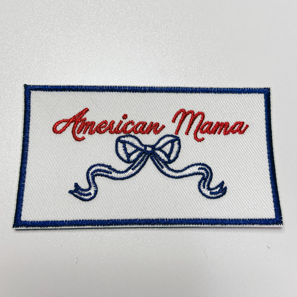 TEELUX - American Mama or American Mini  -  Embroidered hat Patch