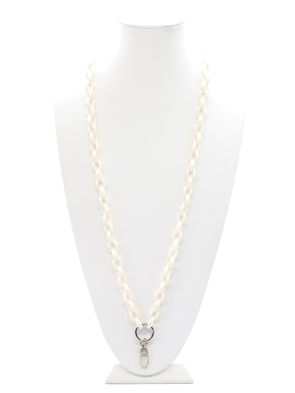 The Charm Bar Company - White Lanyard Charm Necklace