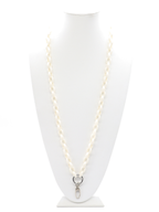The Charm Bar Company - White Lanyard Charm Necklace