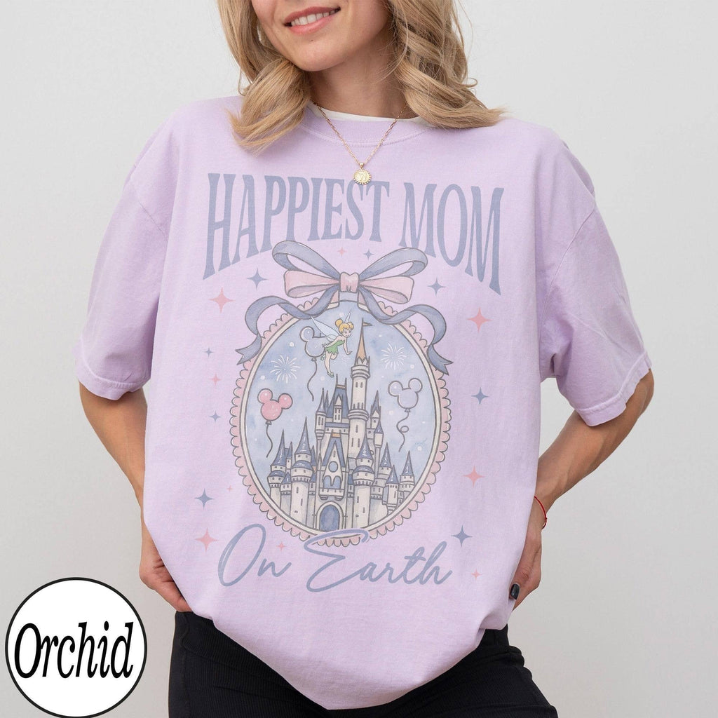 TheKingShirt - Disney Castle Coquette Bow Mom Tee - Mother's Day Gift