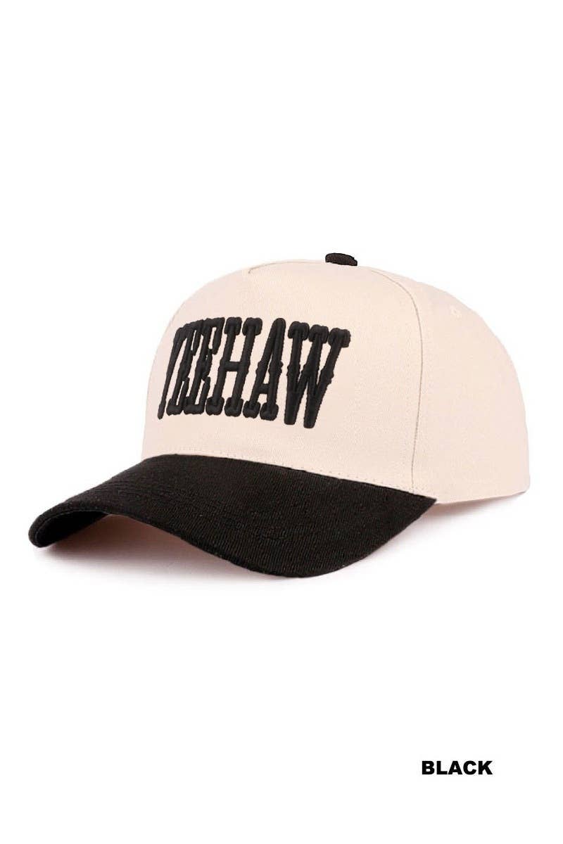 42POPS - 1201 Yeehaw Two Tone Canvas Cotton Cap SI-29122