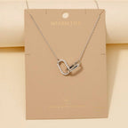 Anarchy Street - Gold Dipped Cz Pave Oval Link Pendant Necklace
