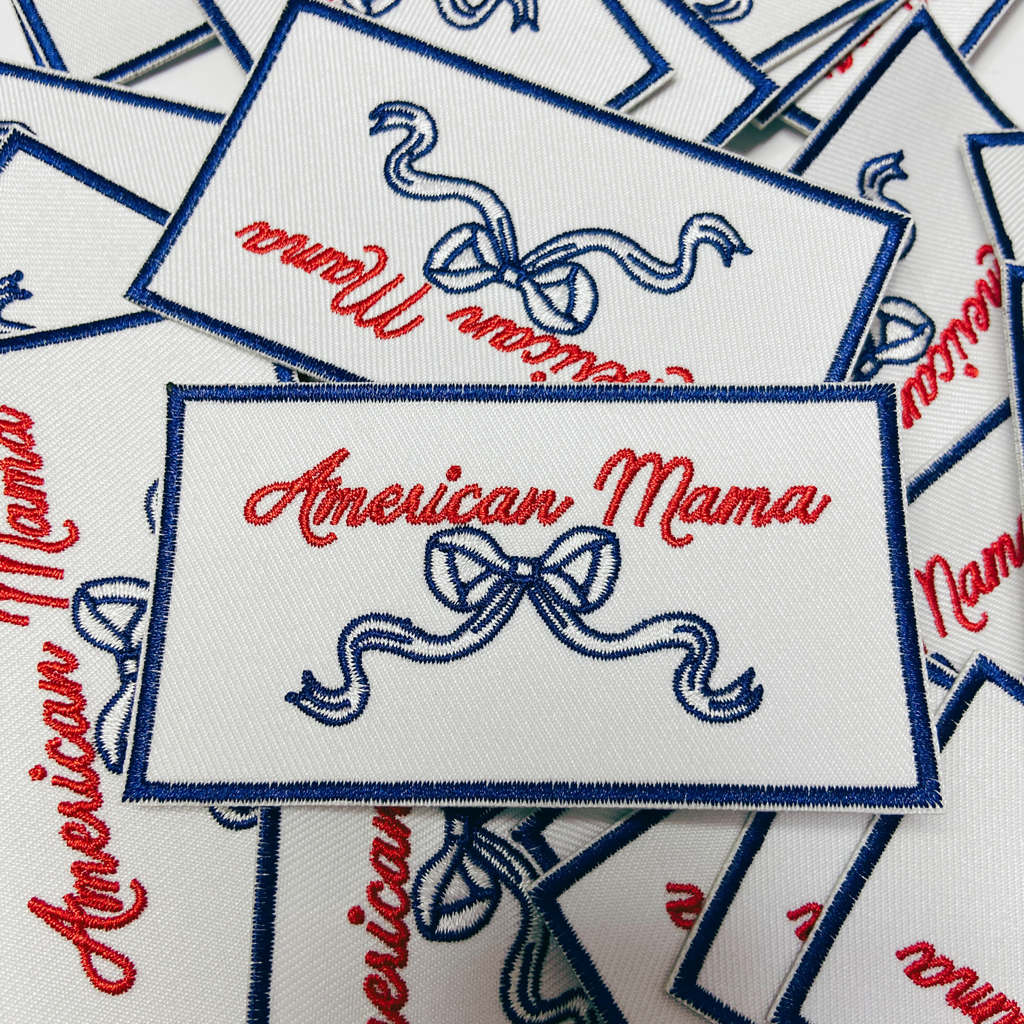 TEELUX - American Mama or American Mini  -  Embroidered hat Patch