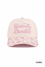 42POPS - 1014 Howdy Darlin Two Tone Canvas Cotton Cap SI-27998
