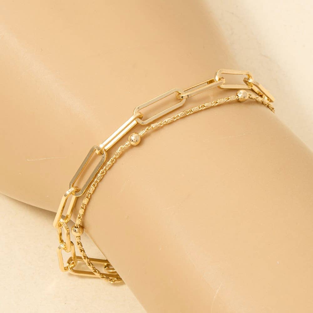 Anarchy Street - Mixed Layered Dainty Chain Bracelet