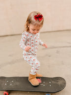 Vintage Santa Bamboo Christmas Pajamas - 2pc Set