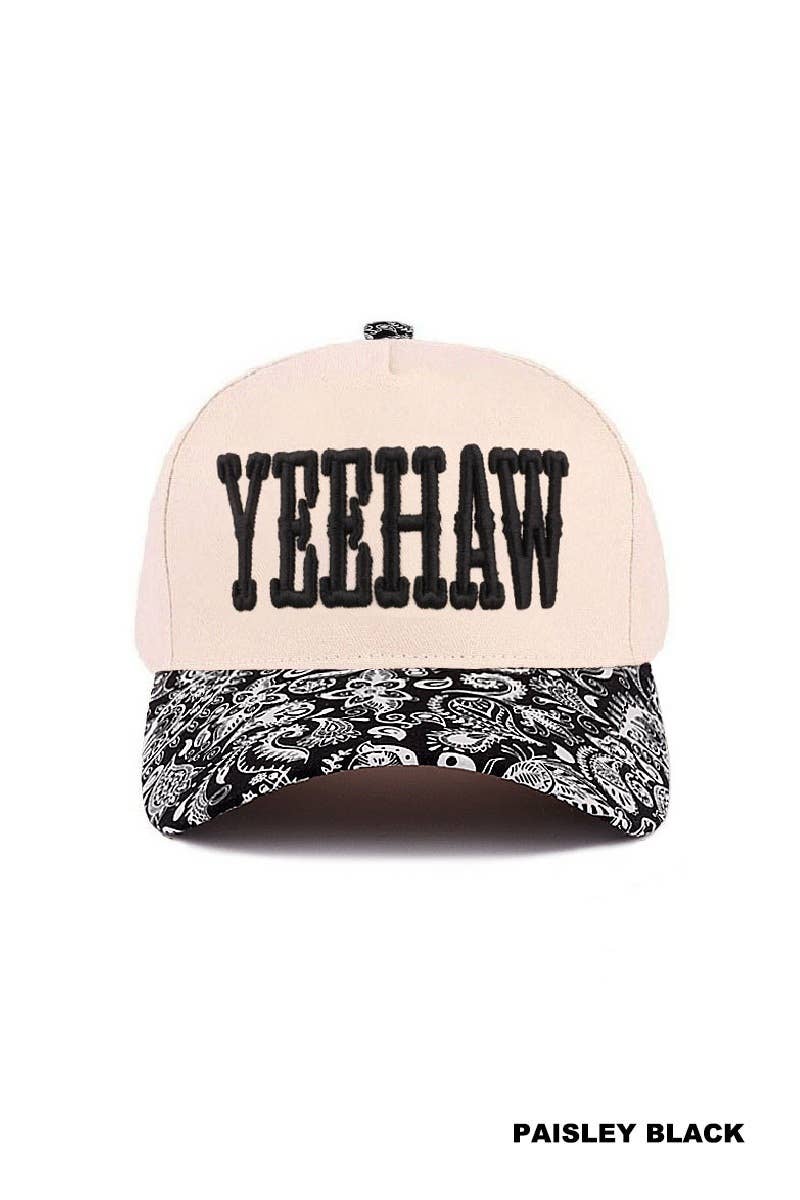 42POPS - 0118 Yeehaw Two Tone Canvas Cotton Cap SI-29122