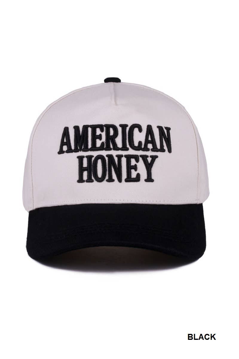 42POPS - 0806 American Honey Two Tone Canvas Cotton Cap SI-28547