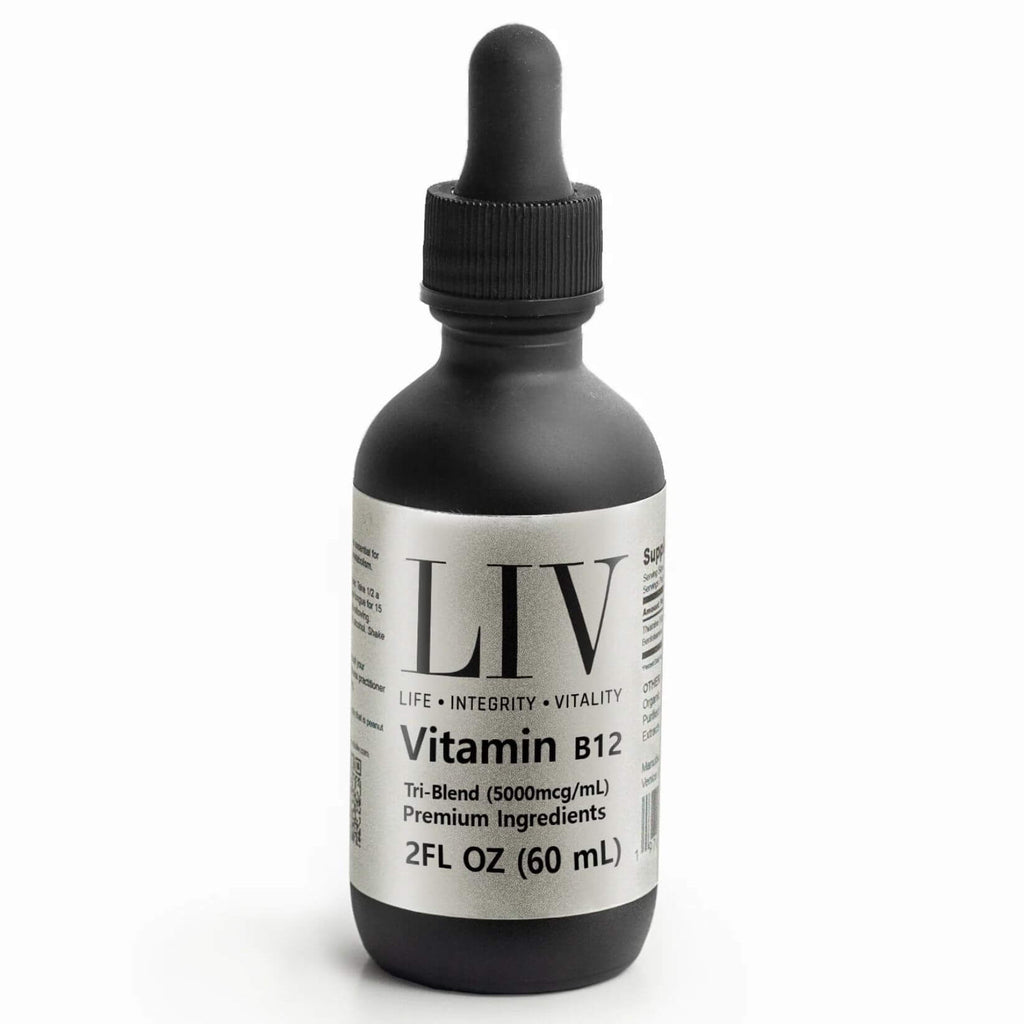 Vitamin B12 Tri-Blend Liquid Energy Booster (5000mcg, 60 servings)