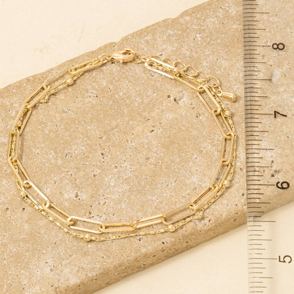 Anarchy Street - Mixed Layered Dainty Chain Bracelet