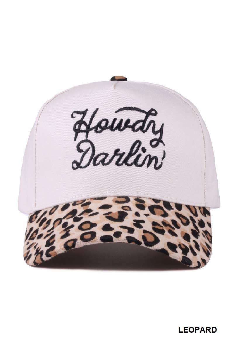 42POPS - 1014 Howdy Darlin Two Tone Canvas Cotton Cap SI-27998
