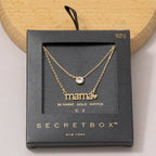 Anarchy Street - 14K Gold Dipped Layered Mama Cz Necklace