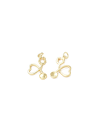 The Charm Bar Company - Gold Heart Stethoscope Charm