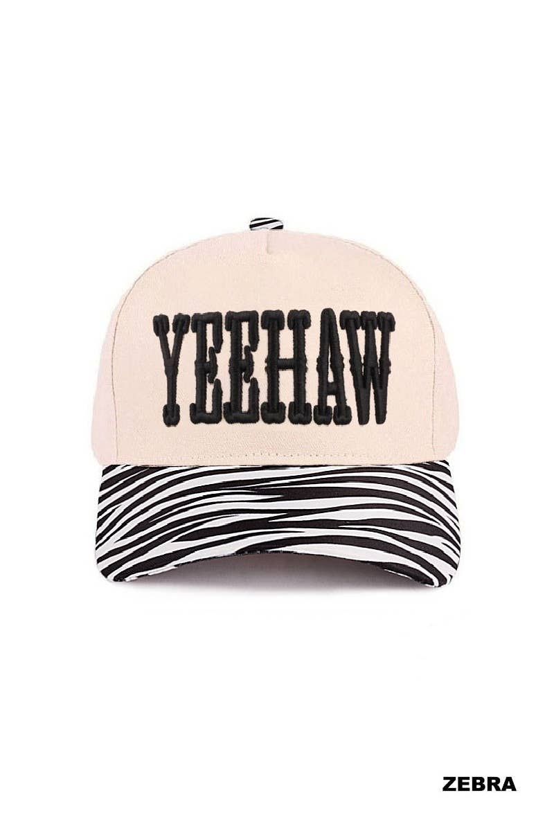 42POPS - 1201 Yeehaw Two Tone Canvas Cotton Cap SI-29122
